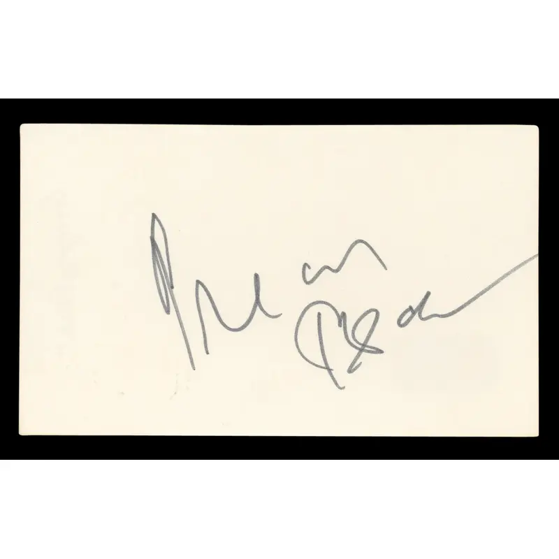 Gregory Peck To Kill a Mockingbird Authentic Signed 3x5 Index Card BAS #BL96439
