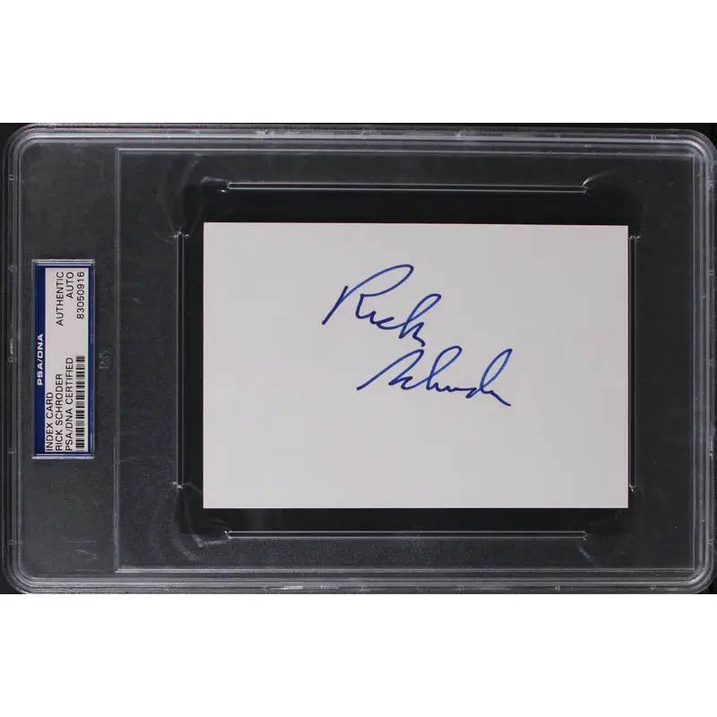 Rick Schroder NYPD Blue Authentic Signed 4x6 Index Card PSA/DNA Slabbed