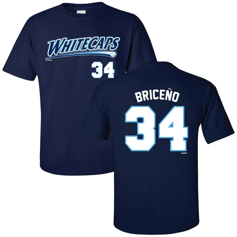 West Michigan Whitecaps Josue Briceno Player Name/Number Tee