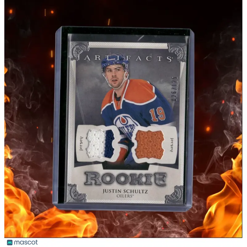 2013-14 Upper Deck Artifacts Justin Schultz Dual Jersey Silver 3-Color Rookie