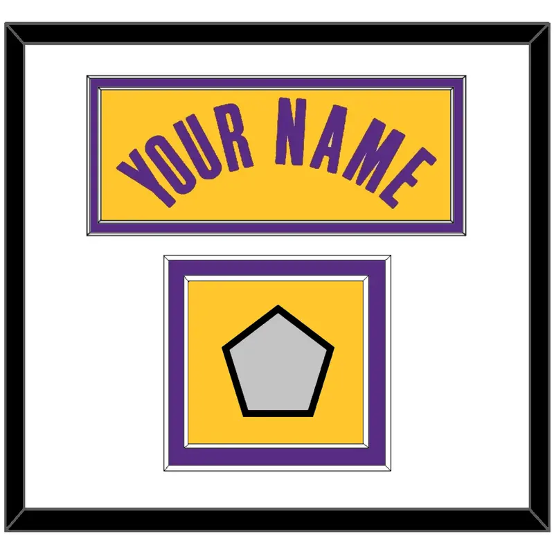 Los Angeles Name & Champions Patch - Yellow Icon - Double Mat 1