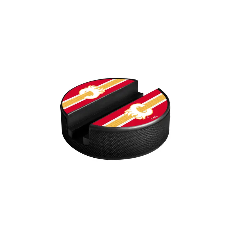 NHL Calgary Flames Hockey Puck Media Device Holder