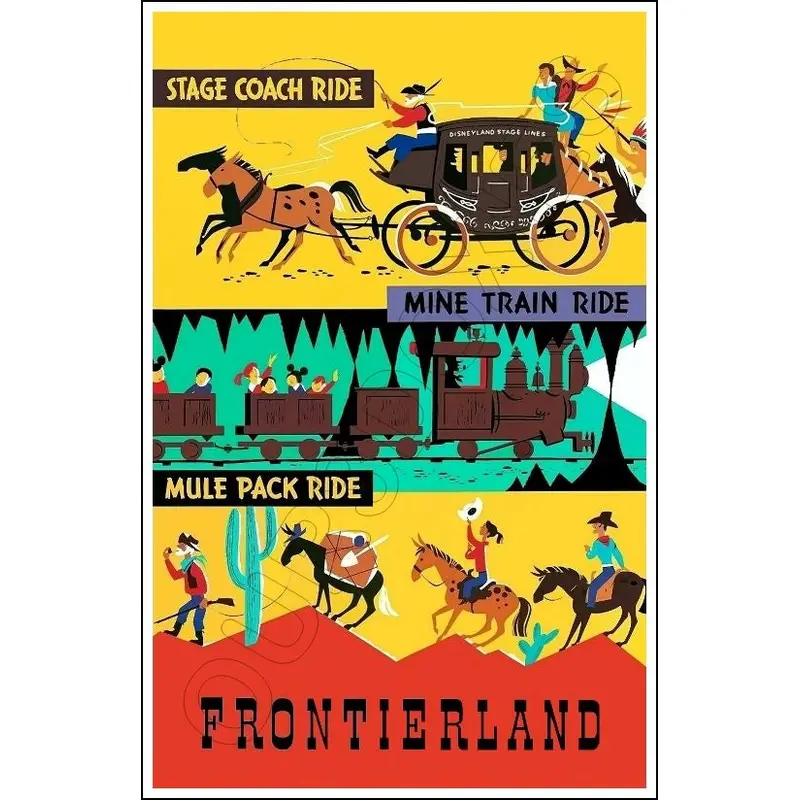 Disneyland Frontierland #2 Poster 11X17 - 1270