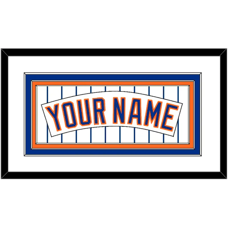 New York Nameplate - Home Pinstripes (1983-1986) - Triple Mat 1