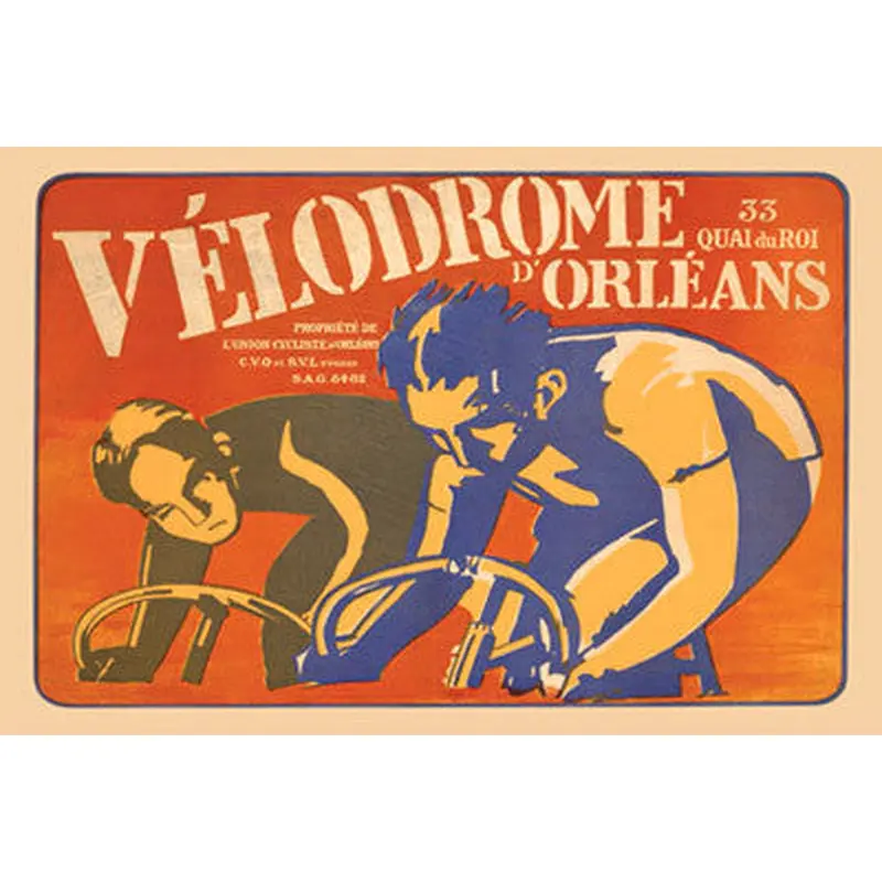 Velodrome d'Orleans Vintage Cycling Poster Reprint - The Horton Collection