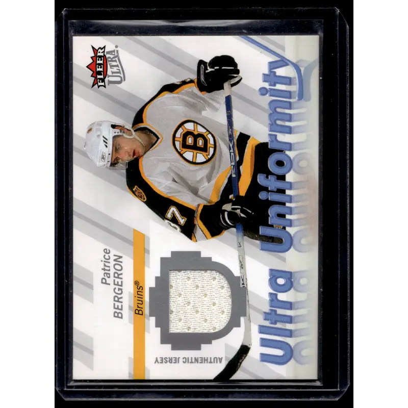 2007-08 Fleer Ultra - Ultra Uniformity - Patrice Bergeron #U-PB