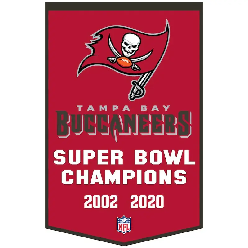 Tampa Bay Buccaneers Super Bowl Championship Dynasty Banner