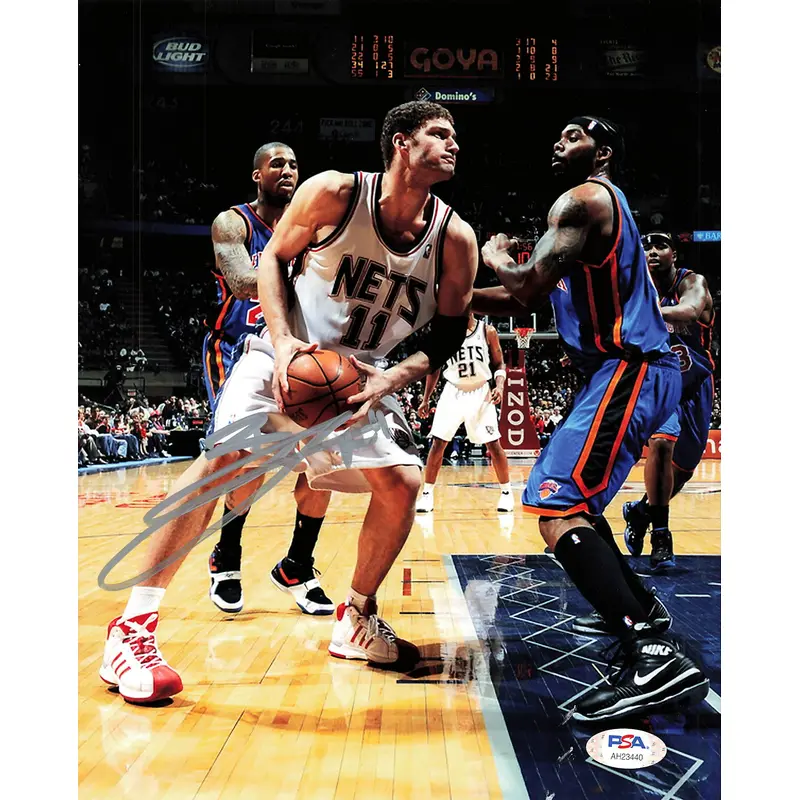 Brook Lopez signed 8x10 photo PSA/DNA Brooklyn Nets Autographed