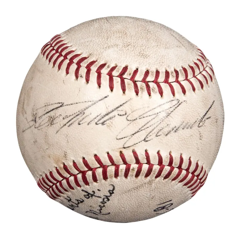 Roberto Clemente Single Signed Autographed Baseball PSA DNA COA