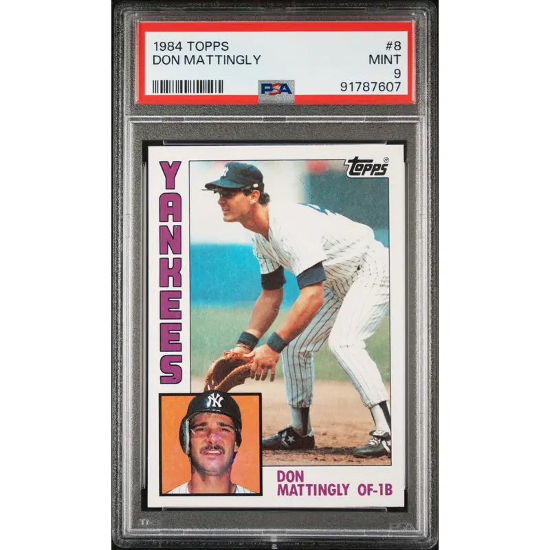 Don Mattingly 1984 TOpps Rookie #8 PSA 9 Mint