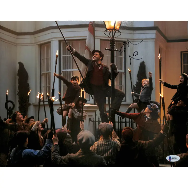 Lin-Manuel Miranda Mary Poppins Returns Authentic Signed 11x14 Photo BAS #F84583