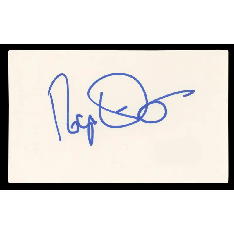 Rogert Ebert At the Movies Authentic Signed 3x5 Index Card BAS #BL96781