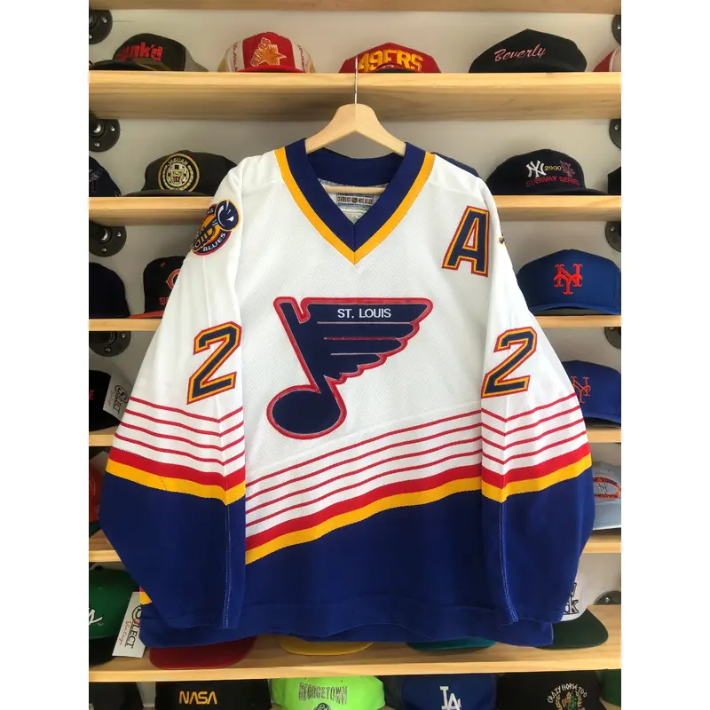 Vintage CCM St Louis Blues Al MacInnis Authentic Jersey Size 54