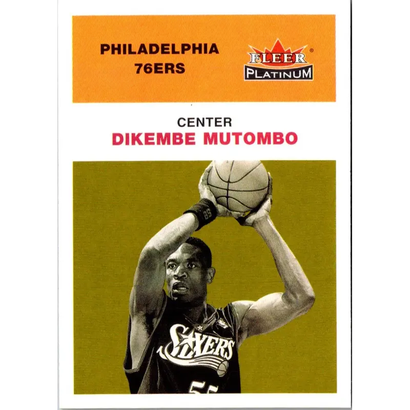2001 Fleer Platinum Dikembe Mutombo #116