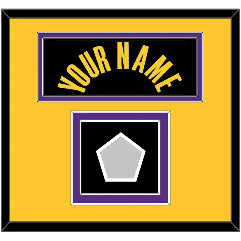 Los Angeles Name & Trophy Patch - Black Mamba (2017-2018 & 2020) - Double Mat 5