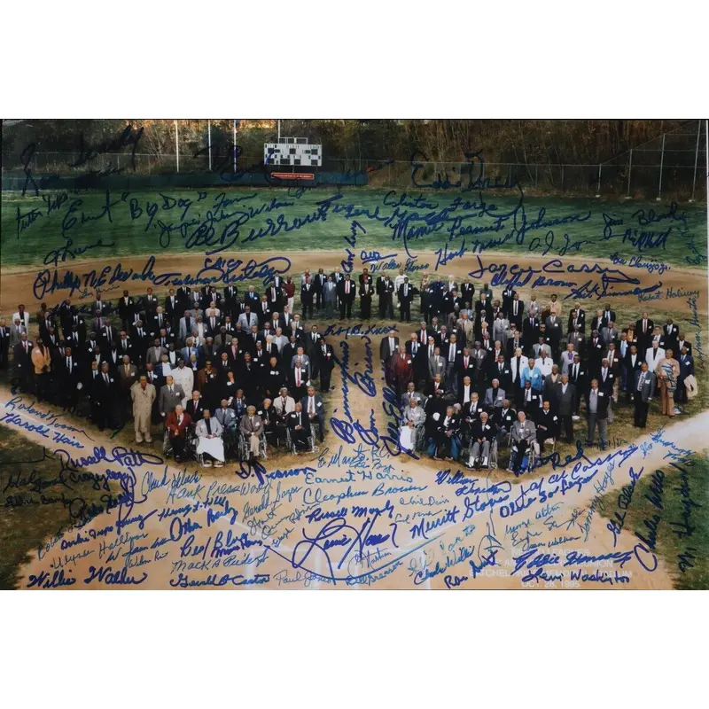 Negro League Legends Multi-Signed 18x12 Photo With 90 Signatures!