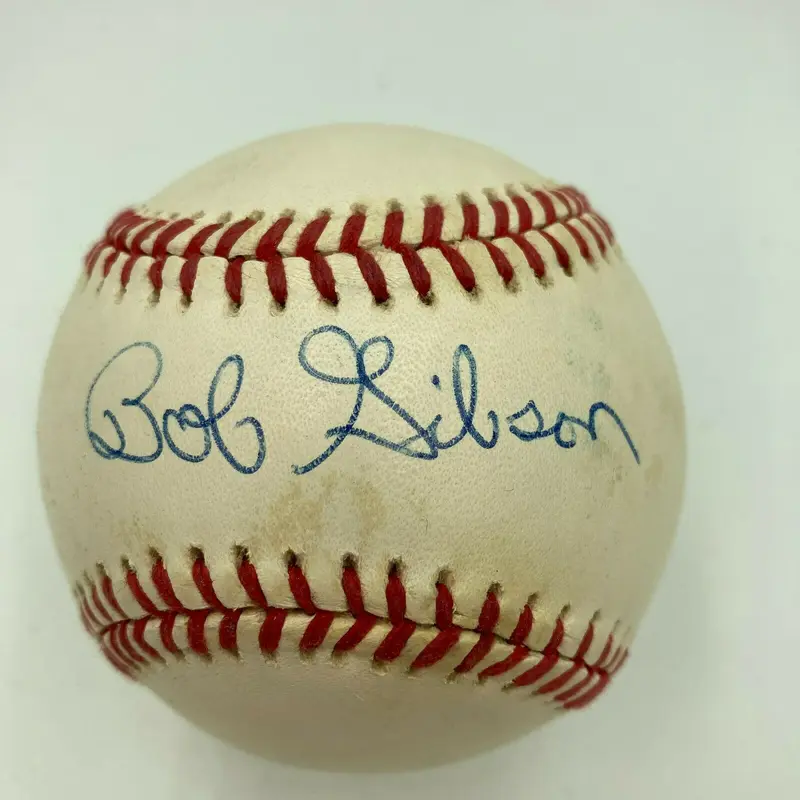 Bob Gibson Signed Official American League Baseball With JSA COA