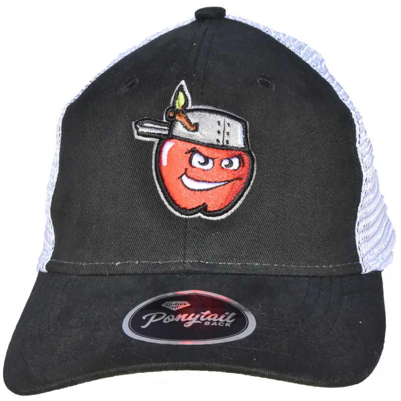 Fort Wayne TinCaps Black Ponytail Ladies Cap