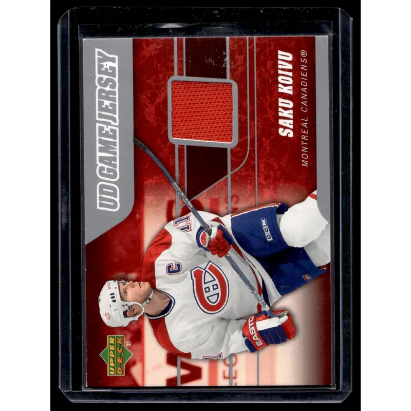 2006-07 Upper Deck - UD Game Jersey - Saku Koivu #J2-KO