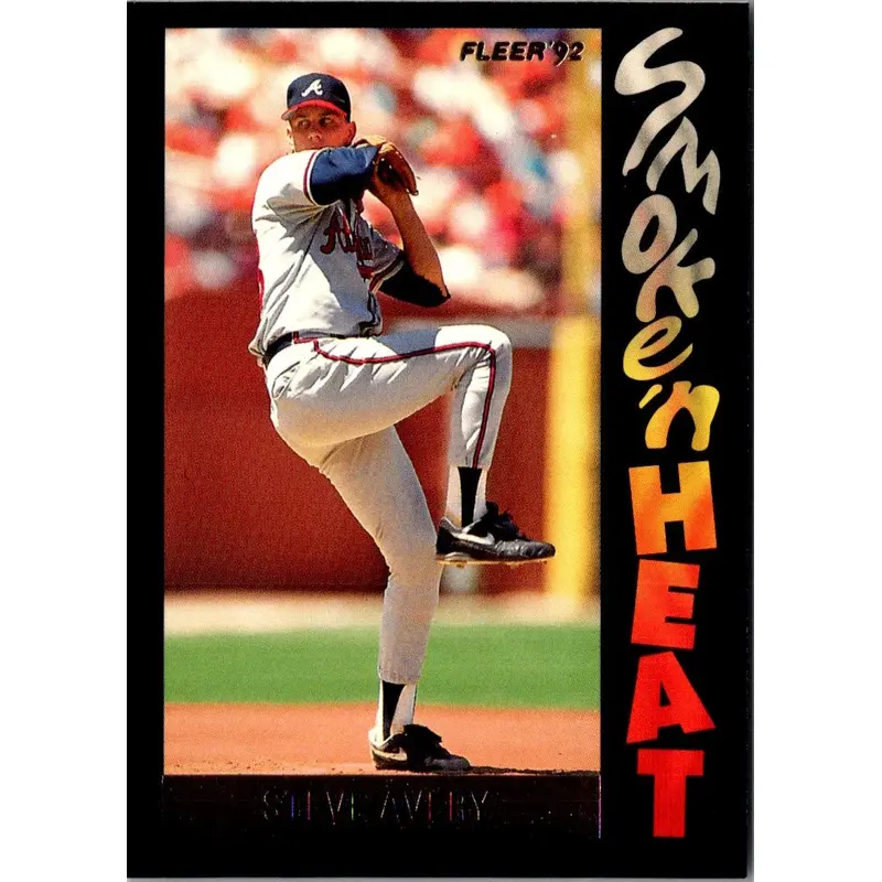 1992 Fleer Smoke 'N Heat Steve Avery #10