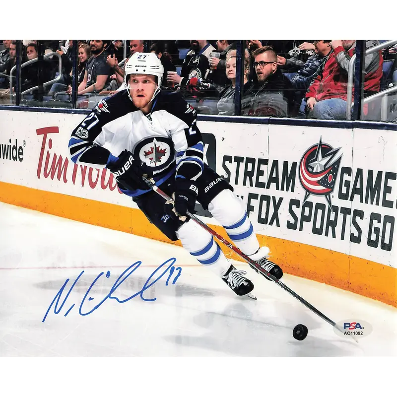 NIKOLAJ EHLERS signed 8x10 Photo PSA/DNA Winnipeg Jets Football Autographed
