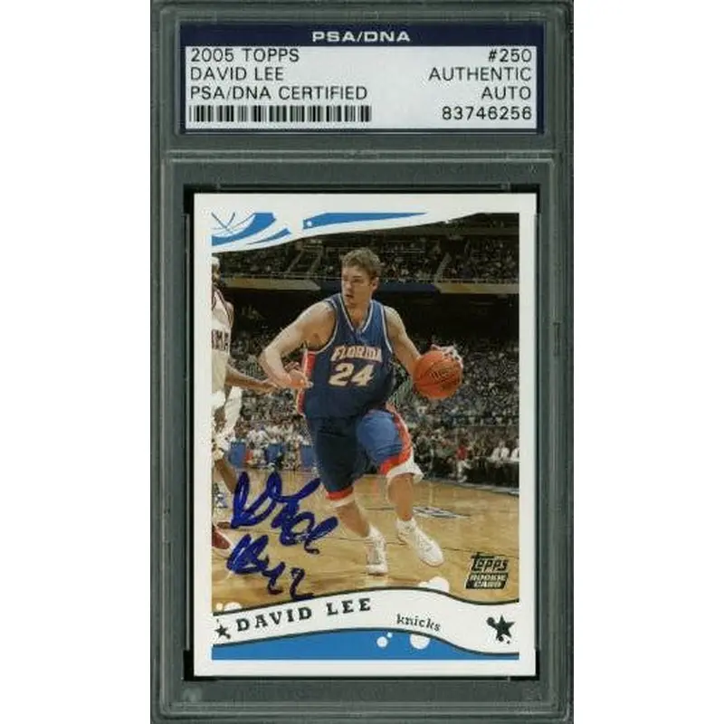 Florida David Lee Authentic Signed Card 2005 Topps #250 PSA Slabbed #83746256