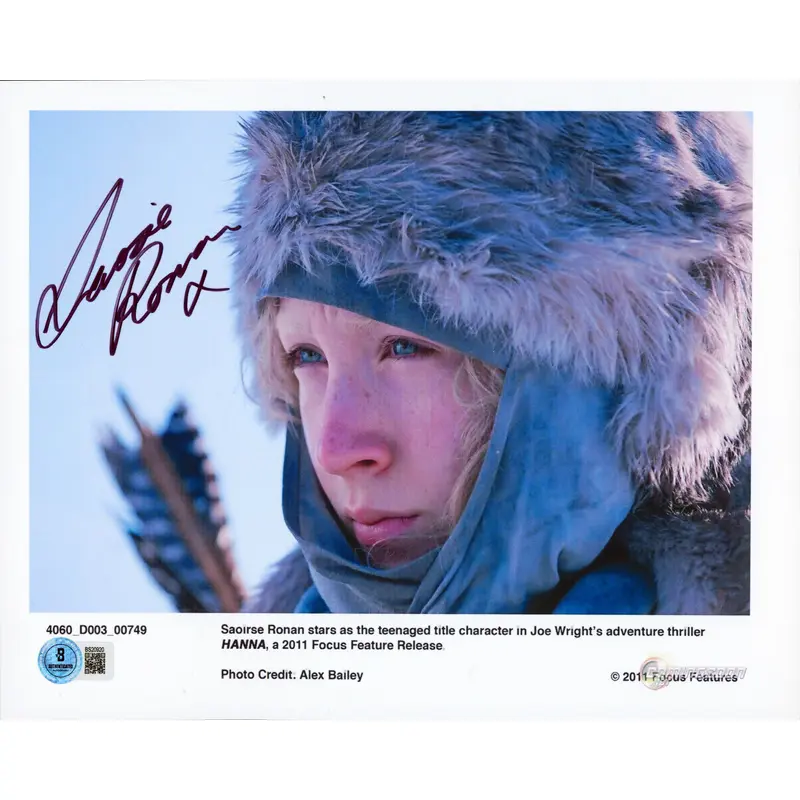 Saoirse Ronan Hanna Authentic Signed 8.5x11 Horizontal Photo BAS #BS20920