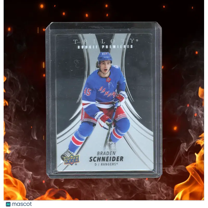 2022-23 Upper Deck Trilogy Braden Schneider Acteate Premieres Rookie 060/299