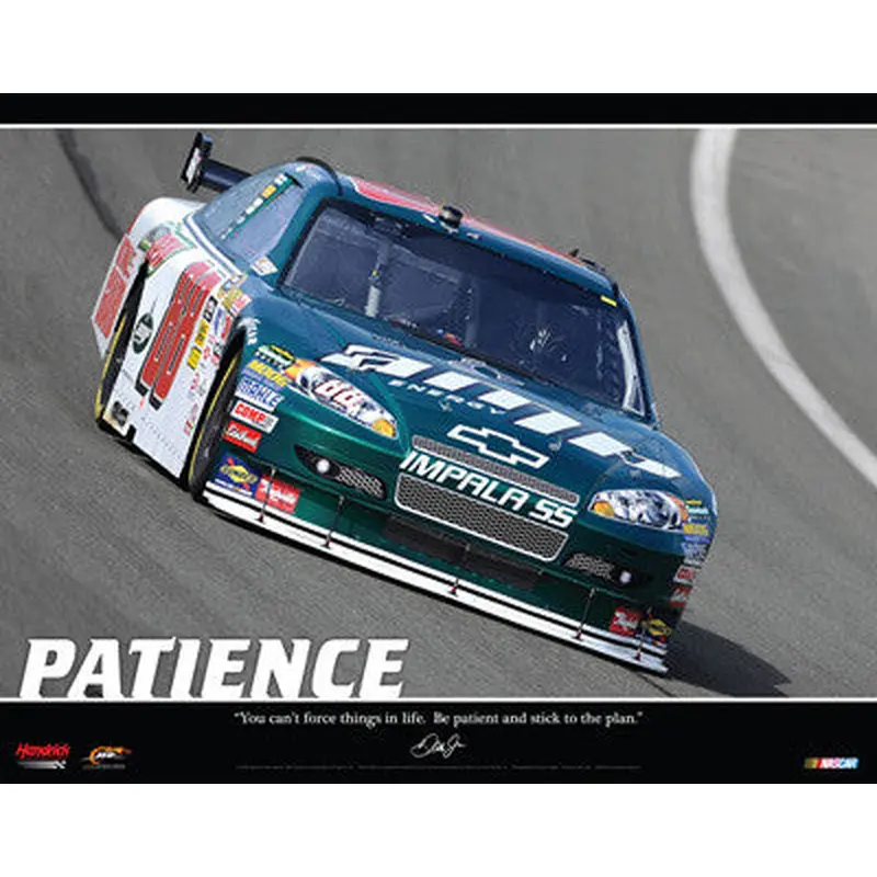 Dale Earnhardt Jr. "Patience" NASCAR MotorVational Poster - Time Factory 2009