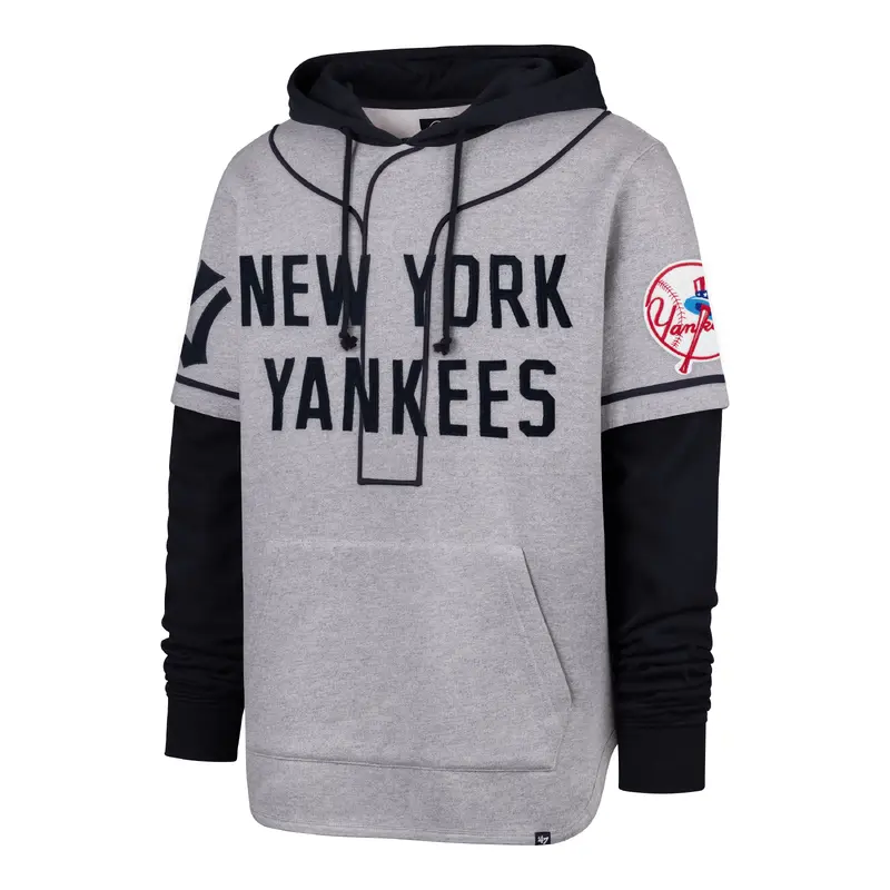 NEW YORK YANKEES COOPERSTOWN GAME FELT FIFTIES '47 SHORTSTOP PULLOVER HOOD