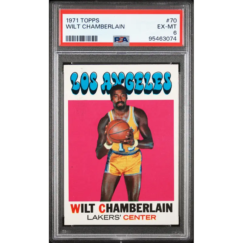 Wilt Chamberlain 1971 Topps #70 PSA 6 Ex-Mt 3074