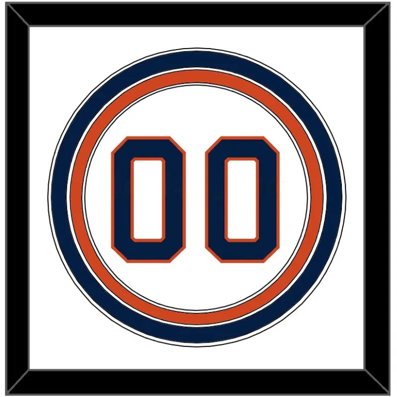 Houston Number - Home White - Triple Mat 1