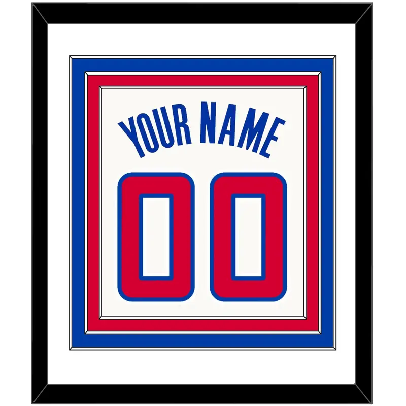 Los Angeles Name & Number - Home White (2013-2015) - Triple Mat 1