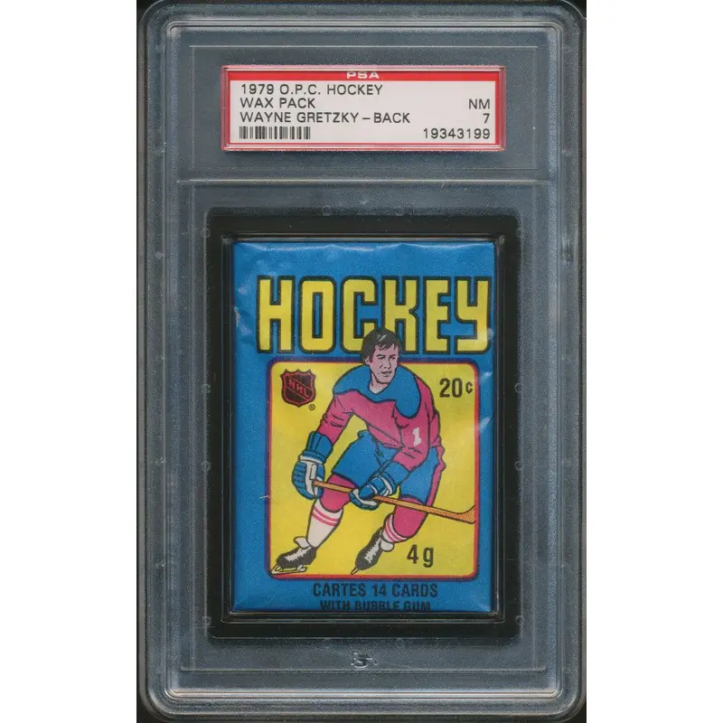 1979 1979/80 OPC O-Pee-Chee Hockey Unopened Wax Pack PSA Gretzky Back