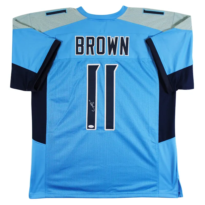 A.J. Brown Authentic Signed Light Blue Pro Style Jersey JSA Witness #WPP909088