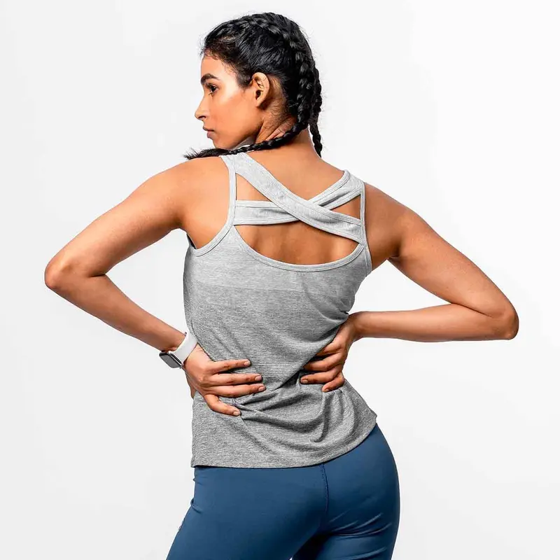 Crossover Racerback - Grey Baller Athletik | Kibi Sports