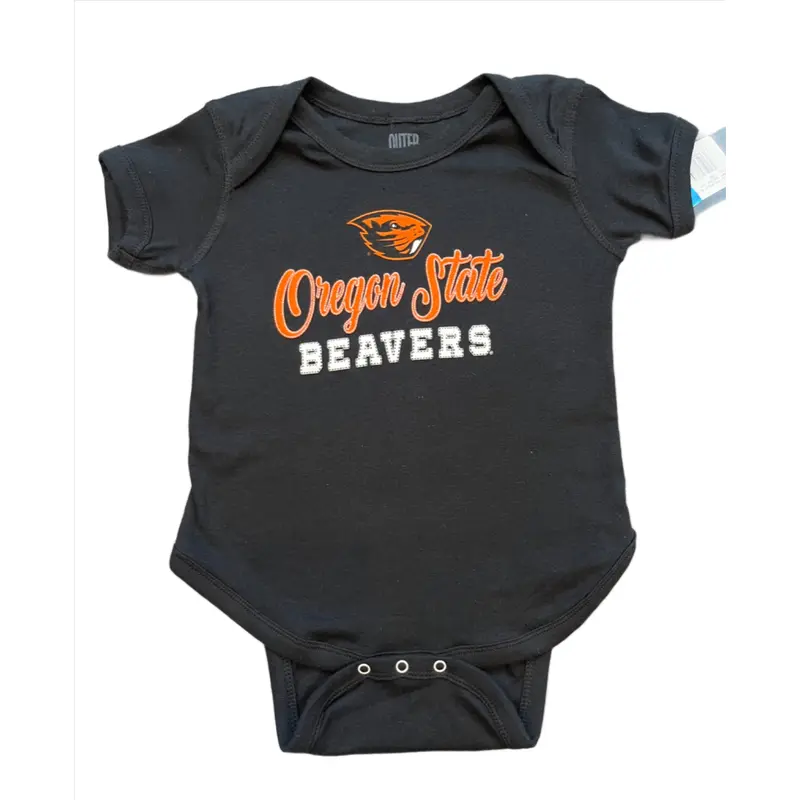 Black Oregon State Beavers Onesie