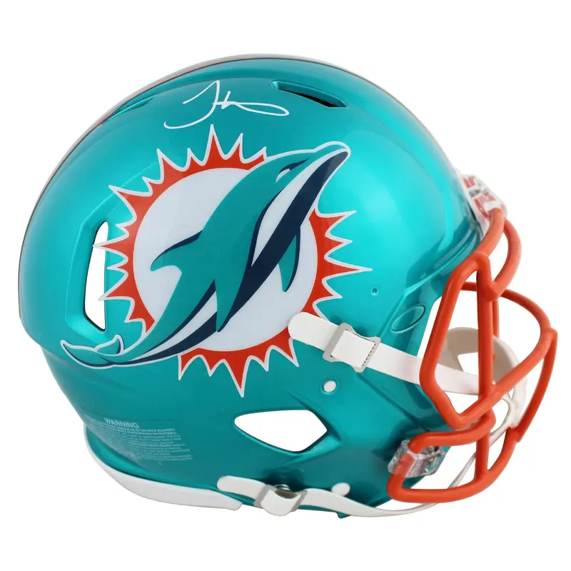 Dolphins Tyreek Hill Signed Flash Full Size Speed Proline Helmet BAS Witnessed