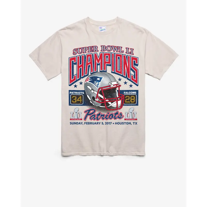 NEW ENGLAND PATRIOTS SUPER BOWL GRIDIRON LOCKER '47 VINTAGE TUBULAR TEE