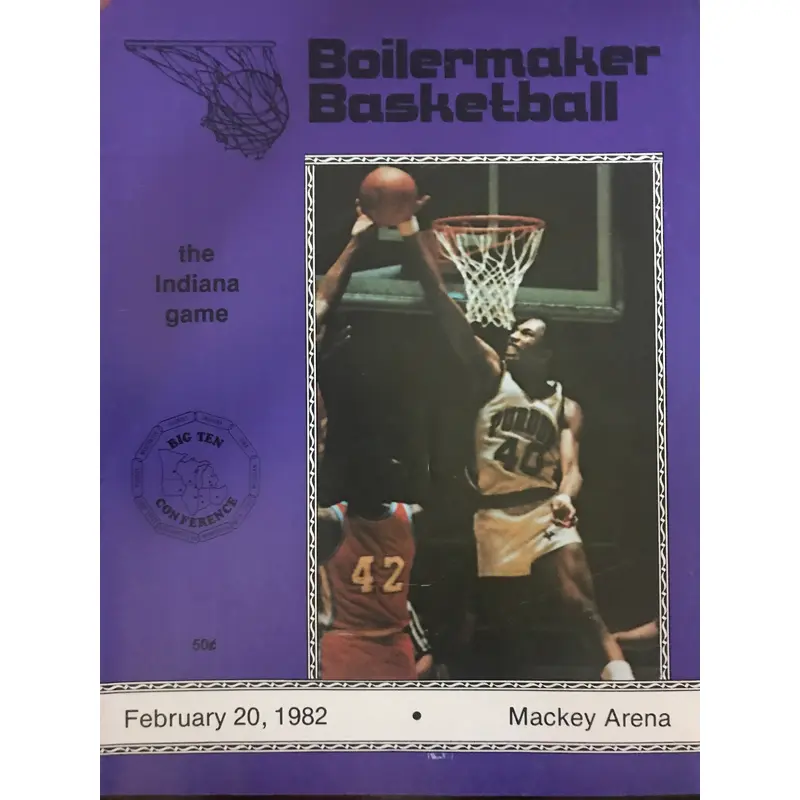 1982 Indiana University vs Purdue Basketball Program