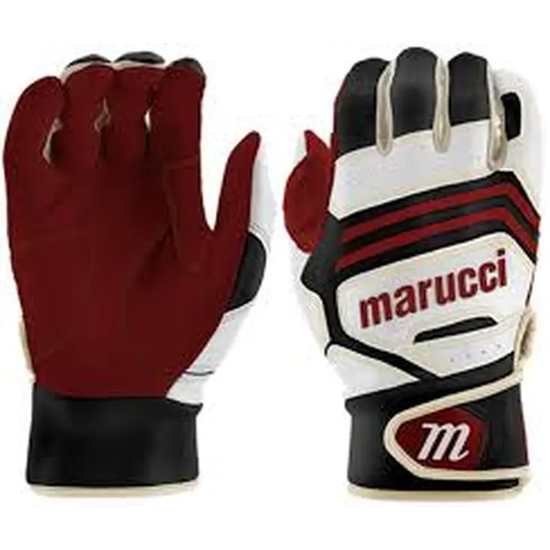 New Marucci Fuzn Pro Batting Gloves Adult Size Small - Red/Black