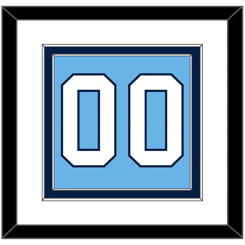 Pittsburgh Number (Back) - 2008 Winter Classic Powder Blue - Double Mat 1