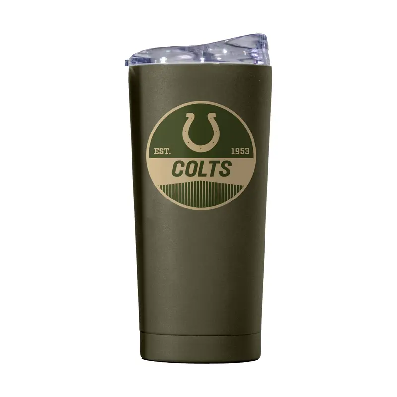 Indianapolis Colts 20oz Badge Powder Coat Tumbler