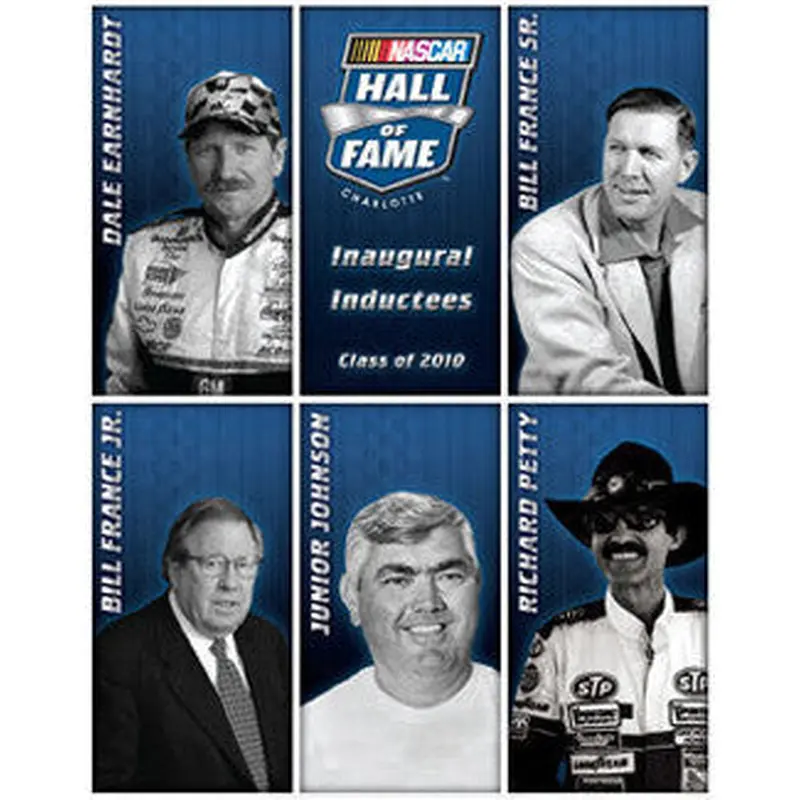 NASCAR Hall of Fame 2010 Inductees Official Poster - TF Publishing