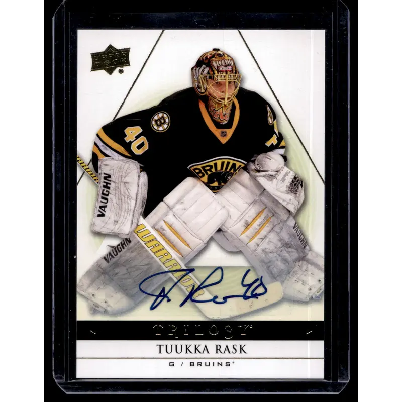 2013-14 Upper Deck Trilogy  Autographs - Tuukka Rask #8