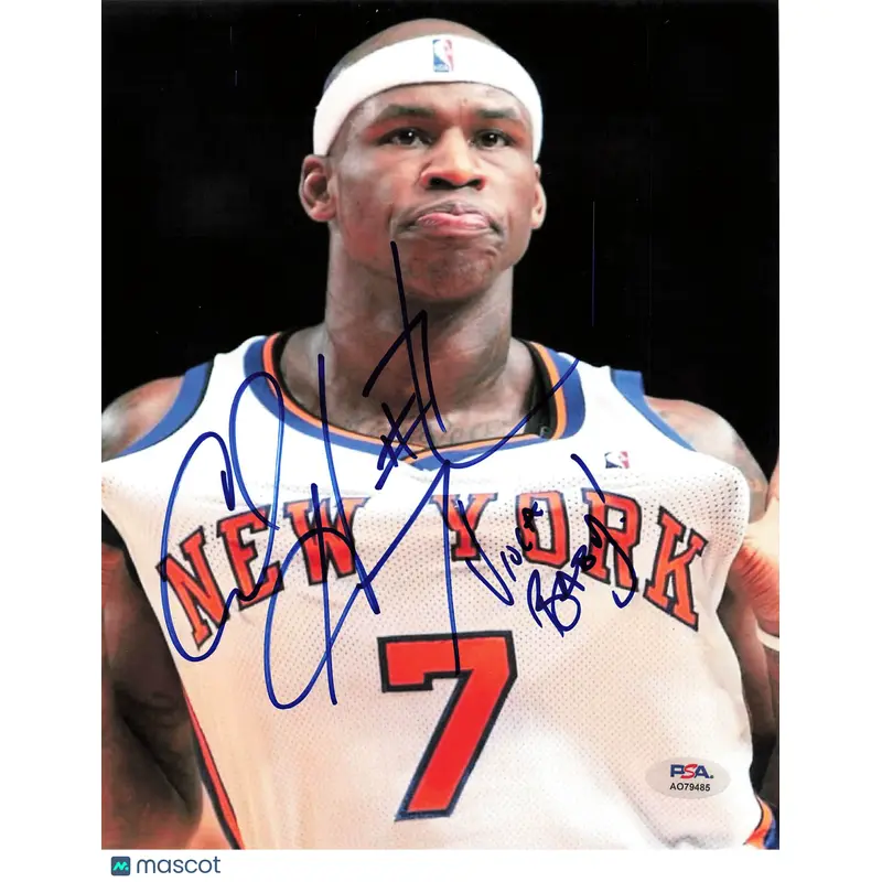 Al Harrington Signed 8x10 Photo PSA New York Knicks