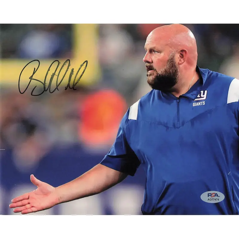 Brian Daboll signed 8x10 photo PSA/DNA New York Giants Autographed