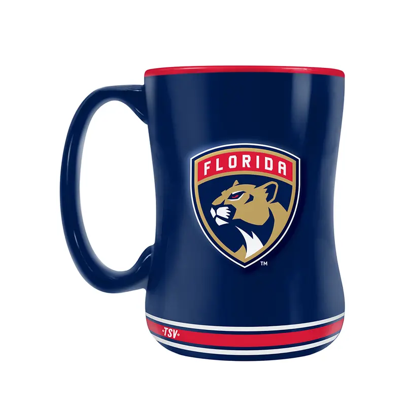 NHL Florida Panthers Team Crest Sculpted Mug (14 oz)