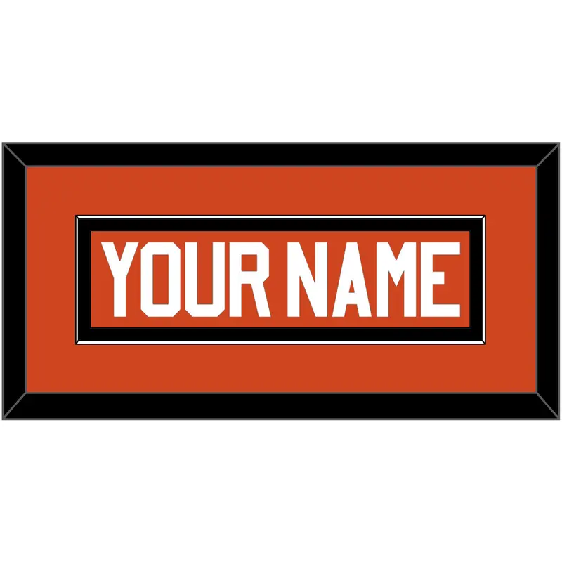 Philadelphia Nameplate - Reverse Retro Orange (2020-2021) - Single Mat 2