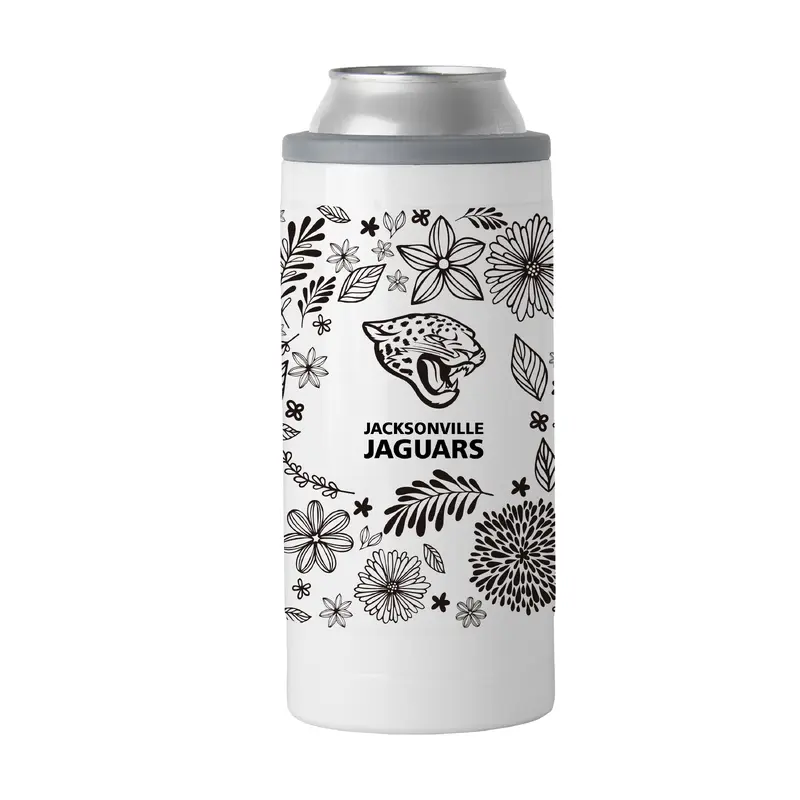 Jacksonville Jaguars 12oz Botanical Slim Can Coolie